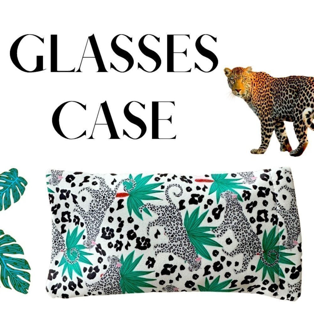 New Soft Glasses Case Pouch. Snap Closure. Soft interior with attached cloth